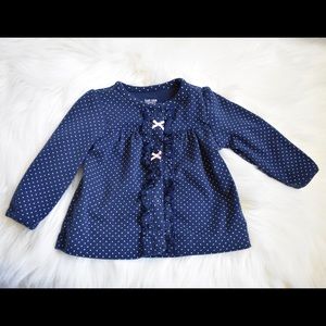 Blue and White Carters Cardigan